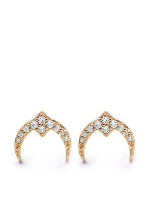 Astley Clarke Gold Luna Light stud earrings
