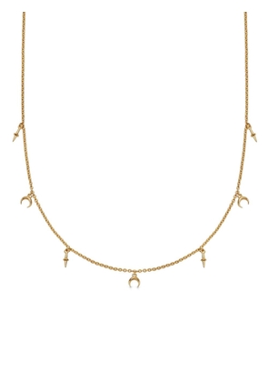 Astley Clarke Gold Luna Crescent station necklace