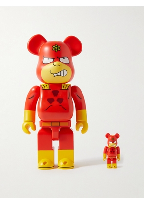 BE@RBRICK - The Simpsons Radioactive Man 100% 400% Printed PVC Figurine Set - Men - Red