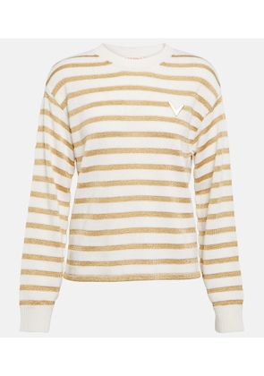 Valentino Striped wool-blend sweater