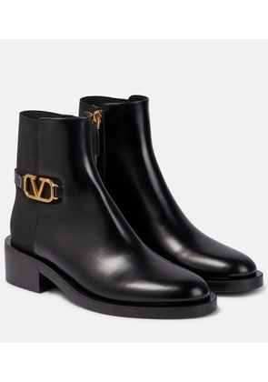 Valentino Garavani VLogo leather ankle boots