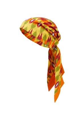 Valentino Printed silk and cotton headscarf