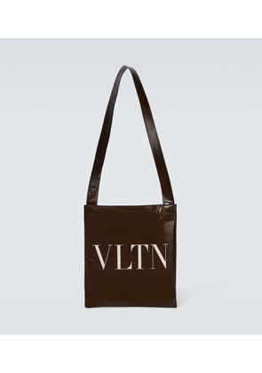 Valentino Garavani Logo leather messenger bag