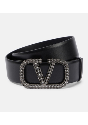 Valentino Garavani VLogo Signature reversible leather belt