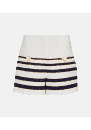 Valentino VGOLD striped tweed shorts