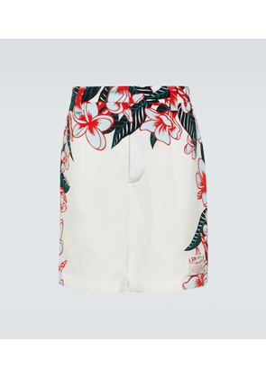 Valentino Floral silk tailored shorts