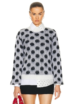 Marni Long Sleeve Sweater in Lily White - Grey. Size 40 (also in 42, 44).