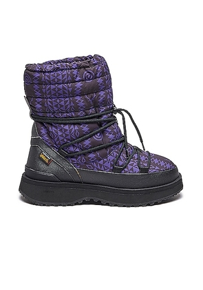 South2 West8 x Suicoke Bower-evab Hi-lace in Native - Purple. Size 10 (also in 11, 8, 9).