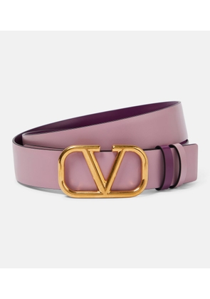 Valentino Garavani VLogo reversible leather belt