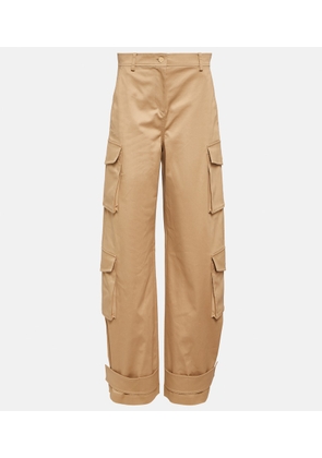 Valentino High-rise wide-leg cargo pants