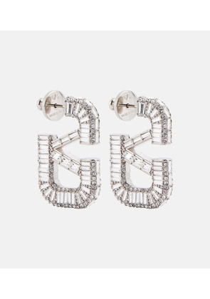 Valentino VLogo crystal-embellished earrings