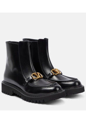 Valentino Garavani VLogo leather ankle boots