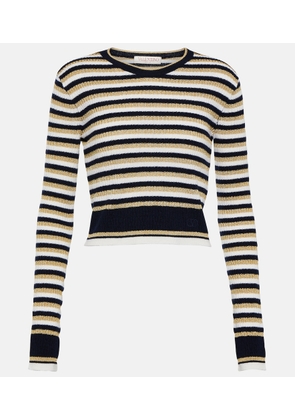 Valentino Striped wool and Lurex® sweater