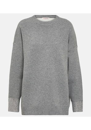 Valentino Embellished wool-blend sweater