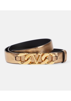 Valentino Garavani VLogo Chain leather belt