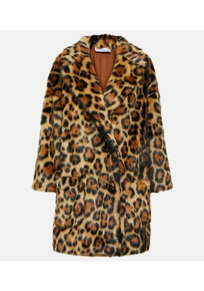REDValentino Leopard-print faux fur coat