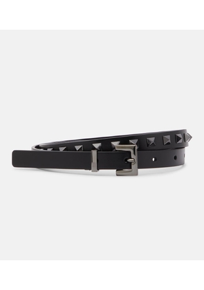 Valentino Garavani Rockstud slim leather belt