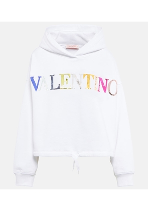 Valentino Logo cotton hoodie