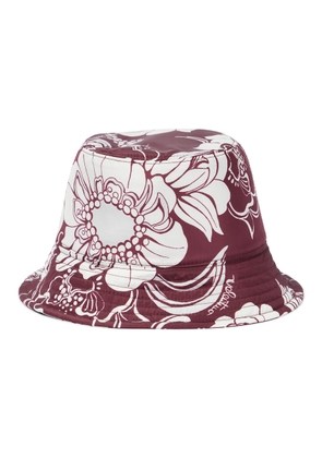 Valentino Street Flowers silk bucket hat