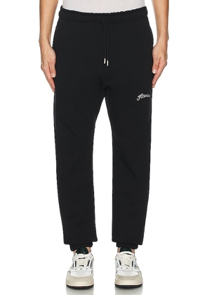 FLANEUR Signature Sweatpants in Black. Size M, S, XL/1X.