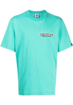 ICECREAM logo-print cotton T-shirt - Green