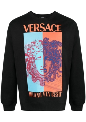 Versace Medusa logo-print sweatshirt - Black