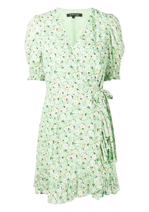 tout a coup floral-print mini wrap dress - Green