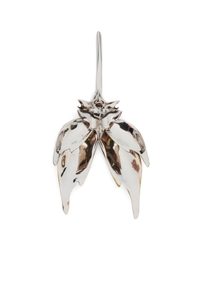 Alexander McQueen Orchid oversized single earring - Silver