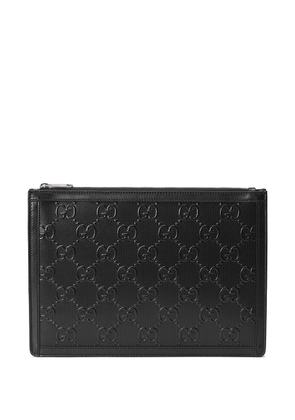 Gucci GG embossed pouch - Black
