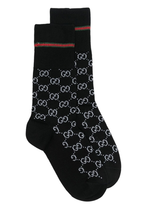 Gucci GG monogram-pattern cotton socks - Black