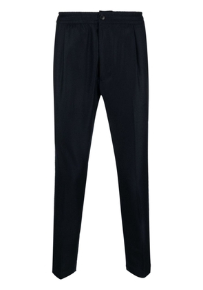 Low Brand elasticated-waistband virgin wool trousers - Blue