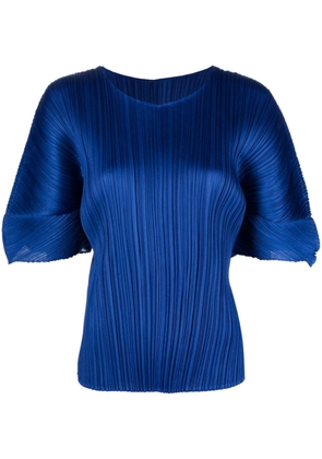 Pleats Please Issey Miyake Monthly Colors August pleated blouse - Blue