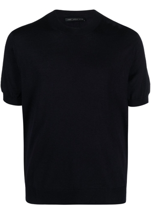 Low Brand fine-knit merino wool T-shirt - Blue