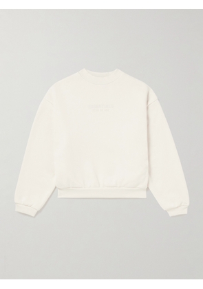 Fear of God Essentials Kids - Logo-Appliquéd Cotton-Blend Jersey Sweatshirt - Men - Neutrals - 4