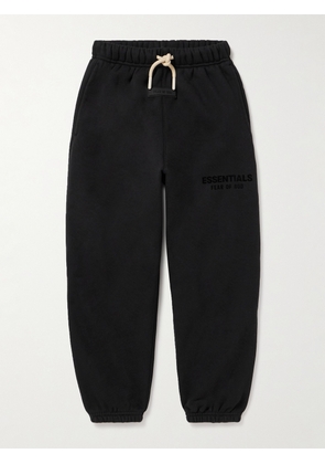 Fear of God Essentials Kids - Logo-Appliquéd Cotton-Blend Jersey Sweatpants - Men - Black - 4