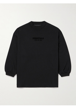 Fear of God Essentials Kids - Logo-Appliquéd Cotton-Jersey T-Shirt - Men - Black - 4