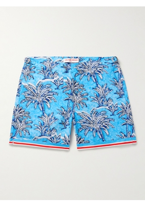 Orlebar Brown - Bulldog Straight-Leg Mid-Length Floral-Print Swim Shorts - Men - Blue - UK/US 30