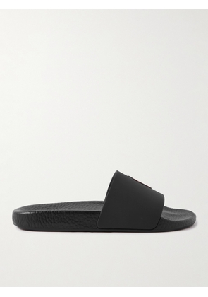Polo Ralph Lauren - Logo-Embossed Rubber Slides - Men - Black - UK 6