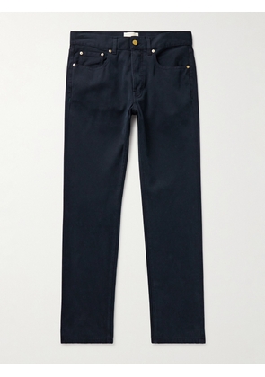 Sid Mashburn - Straight-Leg Slim-Fit Cotton-Blend Corduroy Trousers - Men - Blue - UK/US 30
