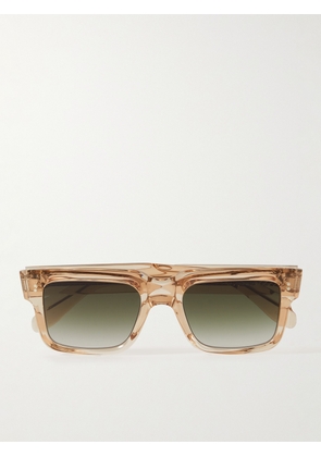 Cutler and Gross - Sand Crystal D-Frame Acetate Sunglasses - Men - Yellow