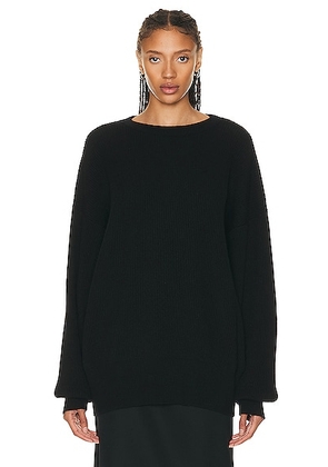 The Row Edmonton Top in Black - Black. Size L (also in M, S).