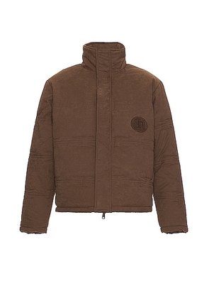 Honor The Gift Wire Quilt Jacket in Brown - Brown. Size M (also in L, XL/1X).