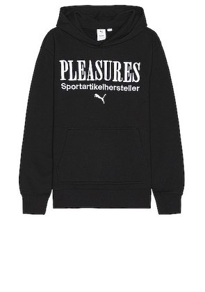 Puma Select X Pleasures Graphic Hoodie in Black - Black. Size L (also in M, S).
