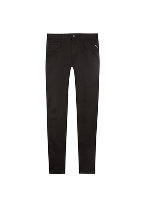 Replay Anbass Hyperflex Slim-leg Jeans - Black - W28/L30