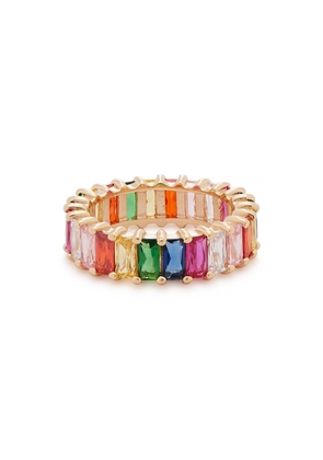 Rosie Fortescue Rainbow Embellished Ring - Gold