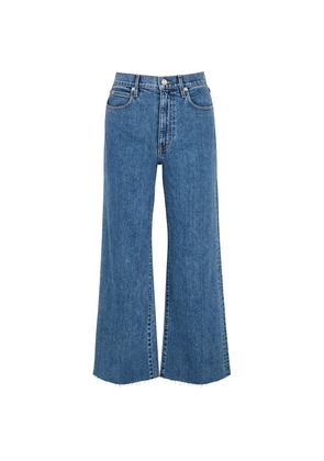 Slvrlake Grace Blue Wide-leg Cropped Jeans - W28