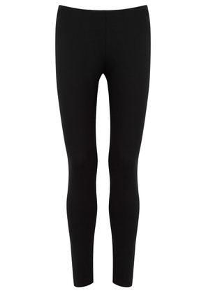The Row Woolworth Black Stretch-jersey Leggings - L