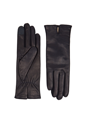 Handsome Stockholm Essentials Leather Gloves - Navy