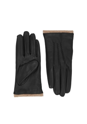 Dents Loraine Leather Gloves - Black