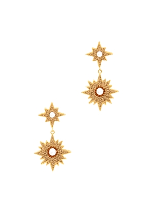 Soru Jewellery Supernova 18kt Gold-plated Drop Earrings - One Size